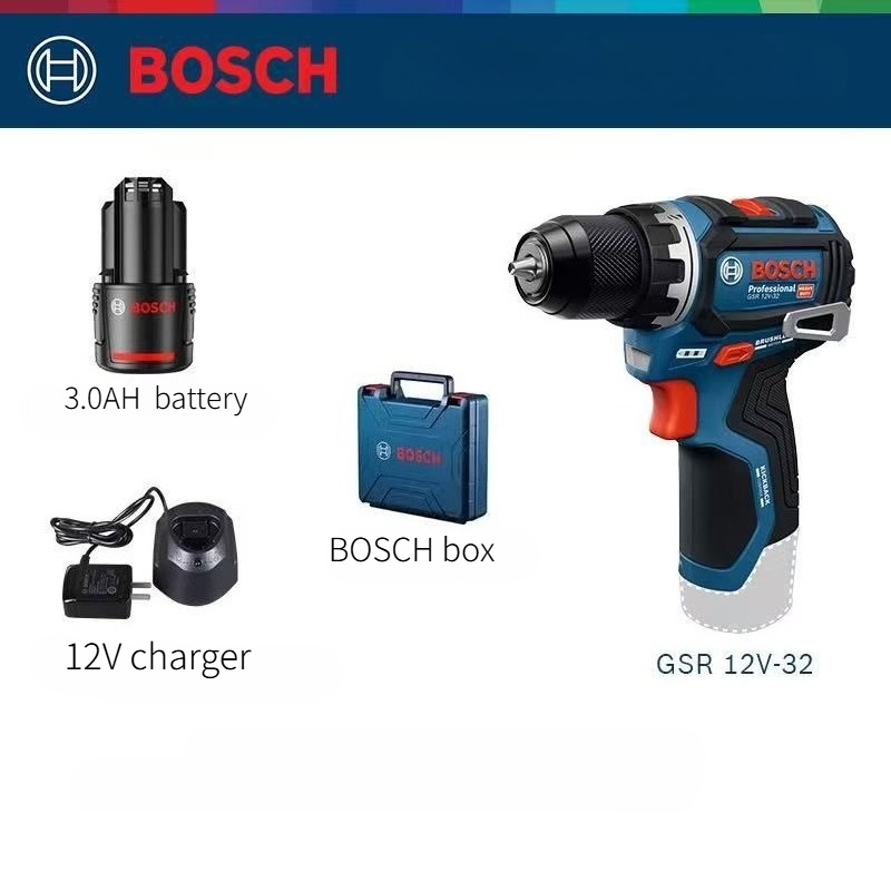 Power Supply 12V - Bosch 12V GSR12V-32 Rechargeable Hand Screwdrill,