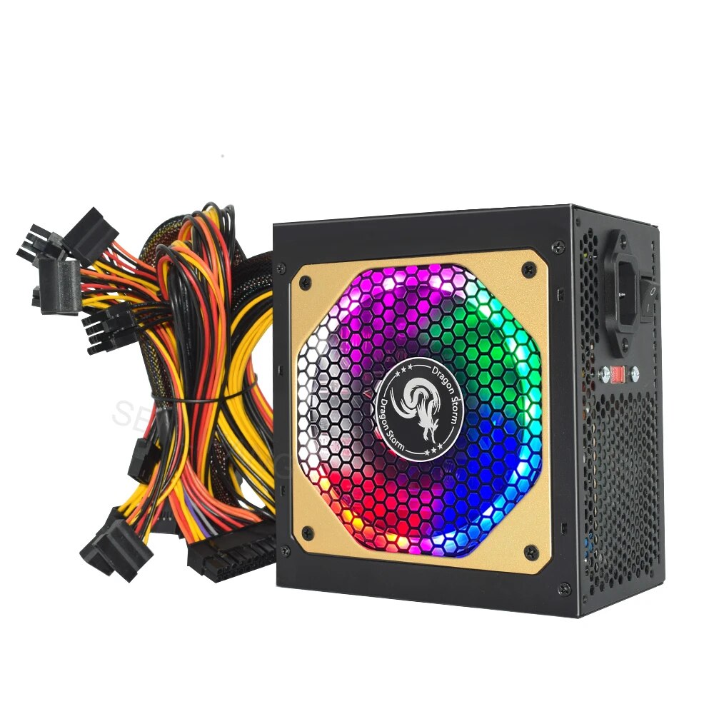 ATX 400W 600W 110-230V RGB 12V - Power Supply 650W recension och pris